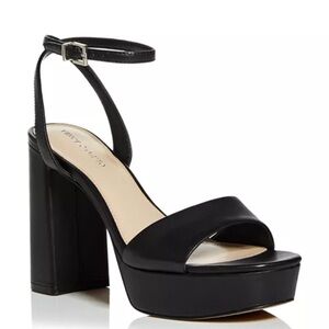 NWOT, Vince Camuto Women's Pendry High Heel Platform Sandals. Black Size 9.5